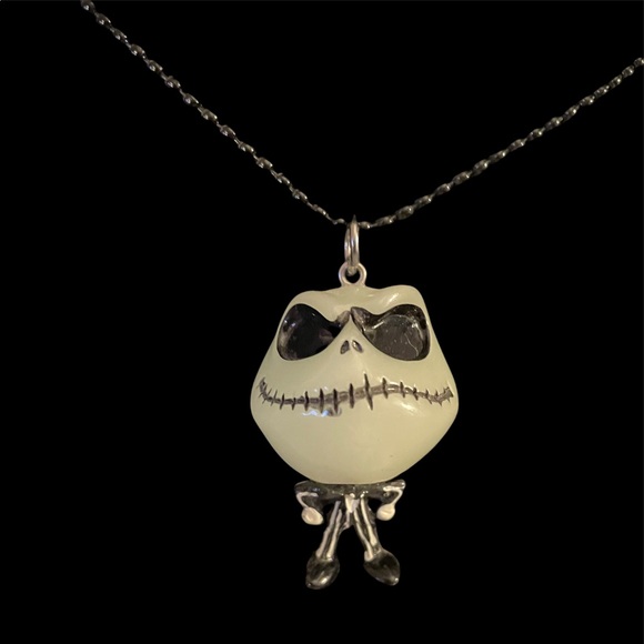 Disney Jack Skellington Glow in the Dark Necklace